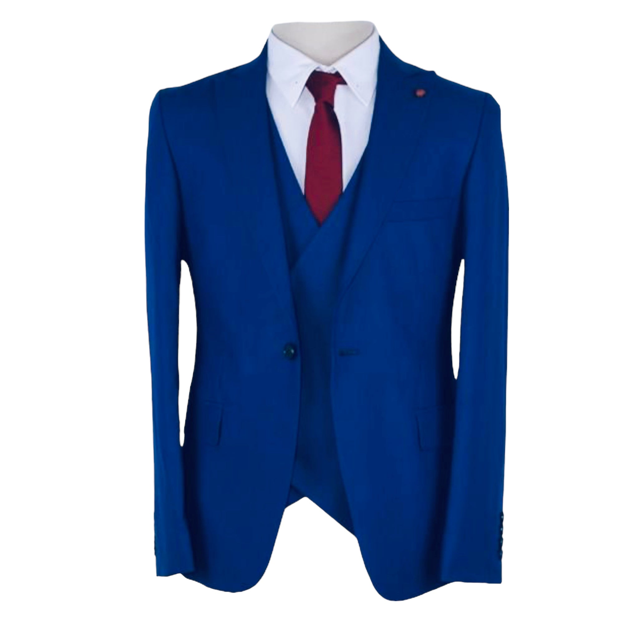 MORRISON ALEXANDER: Solid 3pc. Slim Suit 10